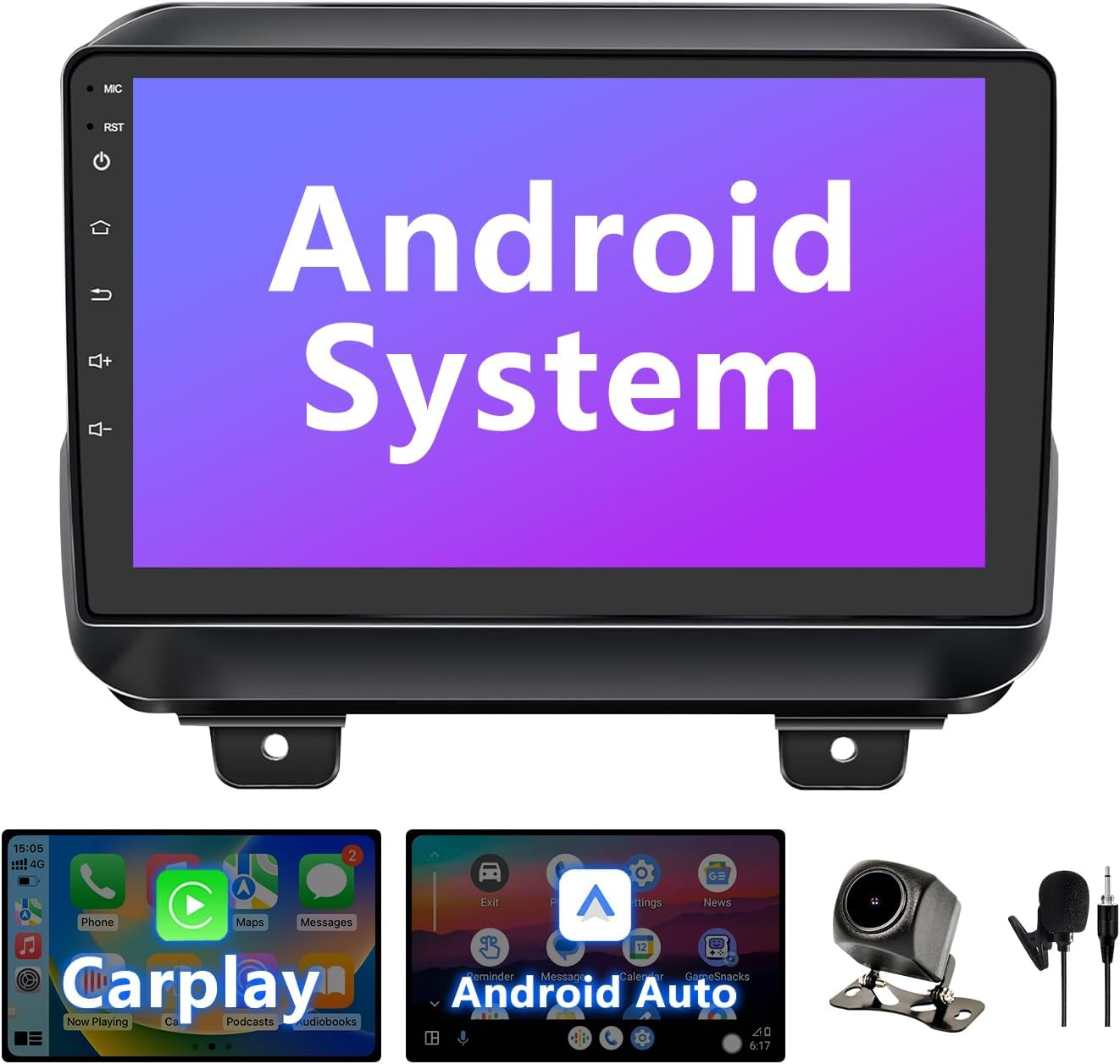 Android 13 Car Stereo for Jeep Wrangler 2018-2021 Gladiator JT