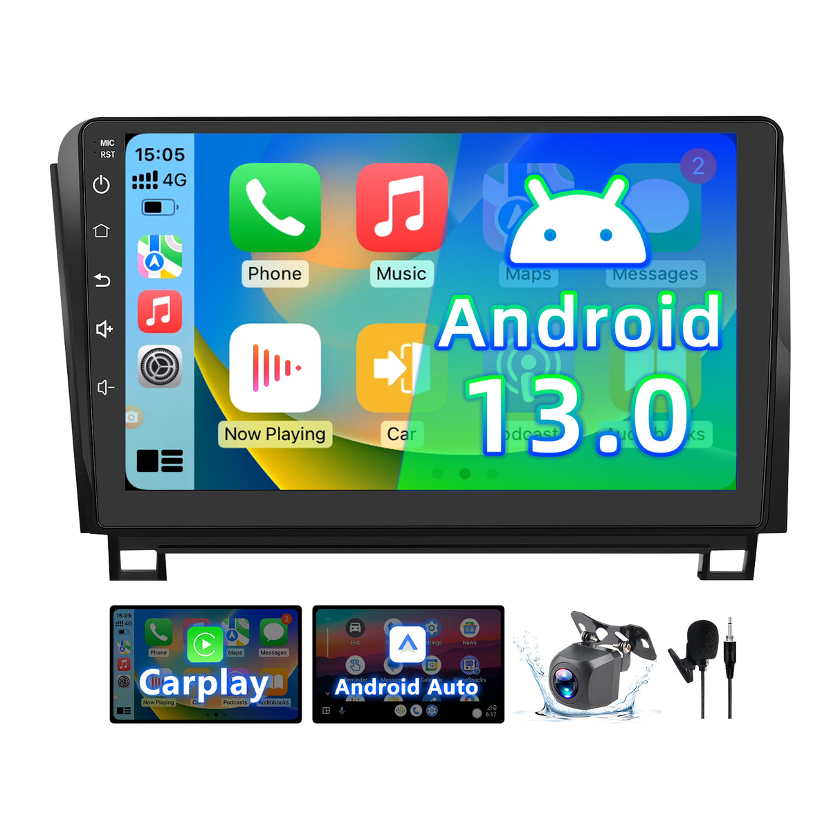 Android 13 Car Stereo Radio Compatible with Toyota Tundra 2007-013 Toyota Sequoia 2008-2018 radio