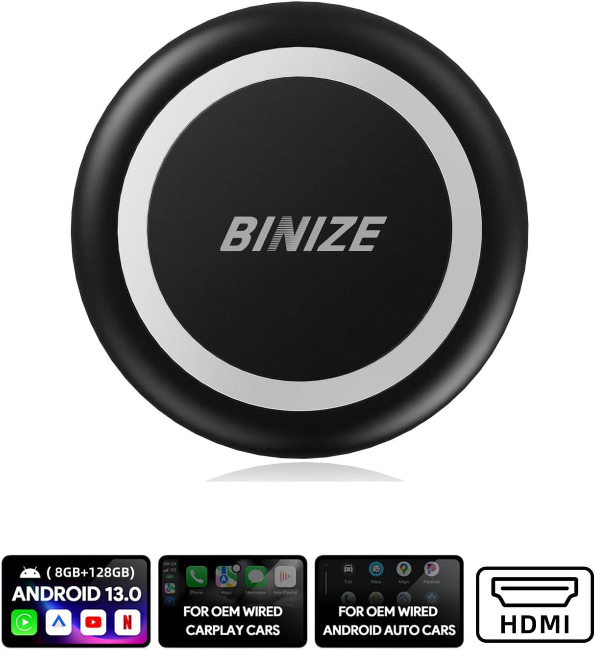 Binize Best Wireless CarPlay BOX with HDMI Support Netflix YouTube