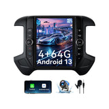 8Core 4+64GB Car Stereo Radio for Chevrolet Silverado GMC Sierra 2014-2018 with Wireless CarPlay & Android Auto 12.1'' T-Style Touchscreen BT5.0 GPS 5Ghz WIFI DSP 32EQ FM 1080P Backup Camera