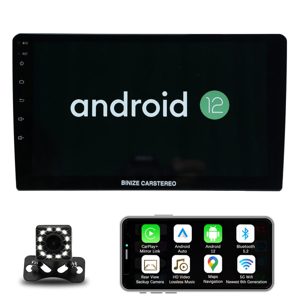BINIZE CARSTEREO Car Radio Double Din Android 12 Touch Screen