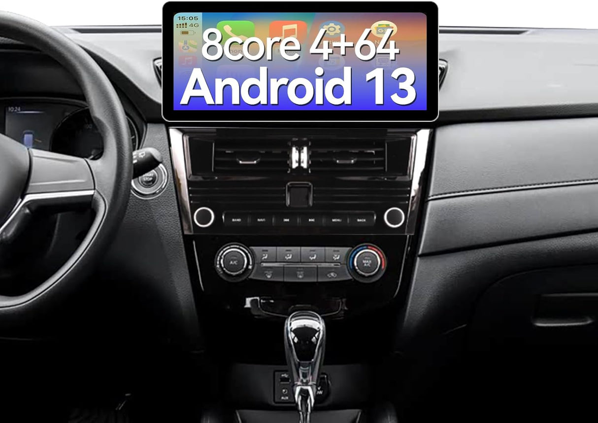 Car Stereo Radio with Android Auto Wireless Carplay for Nissan Rogue 2014-2020  Upgrade 2K Touchscreen Bluetooth WiFi GPS DSP AM FM Head Unit