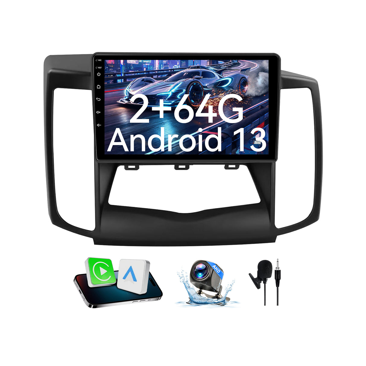 Car Stereo Radio for Nissan Maxima 2009-2014 with Wireless CarPlay & Android Auto GPS Bluetooth SWC WiFi 5G DSP RDS FM Camera