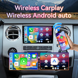 Car Radio for Ford F150 2004-2008/Ford Expedition 2007-2014/Edge 2007-2010, QLED HD Touchscreen, Wireless CarPlay/Android Auto, GPS, 5G WiFi, SWC, AHD Backup Camera