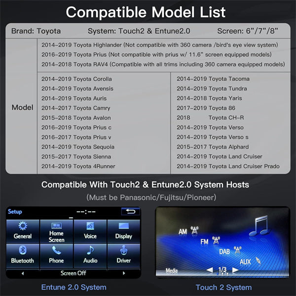 Binize CarPlay Decoder for Toyota 2014-2019 with Wireless CarPlay