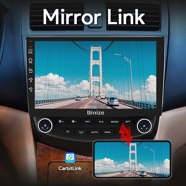 Binize 2003-2007 Honda Accord Android 10 con CarPlay Bluetooth