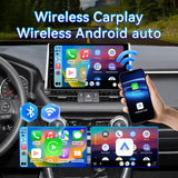 Android 13 Car Stereo Radio for Toyota RAV4 2019-2022 with Wireless CarPlay & Android Auto 10.1" IPS HD Touchscreen GPS Navigation Bluetooth SWC FM DSP Backup Camera