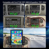 Android 14 Car Stereo Radio for Ford F150 1997-2003 Expedition 1997-2002 Wireless CarPlay & Android Auto AHD Backup Camera Upgrade Touch Screen GPS WiFi FM Bluetooth
