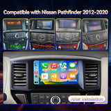 Android 14 Car Stereo for Nissan Pathfinder 2012-2020 Upgrade Wireless CarPlay & Android Auto AHD Backup Camera GPS SWC FM WiFi Bluetooth