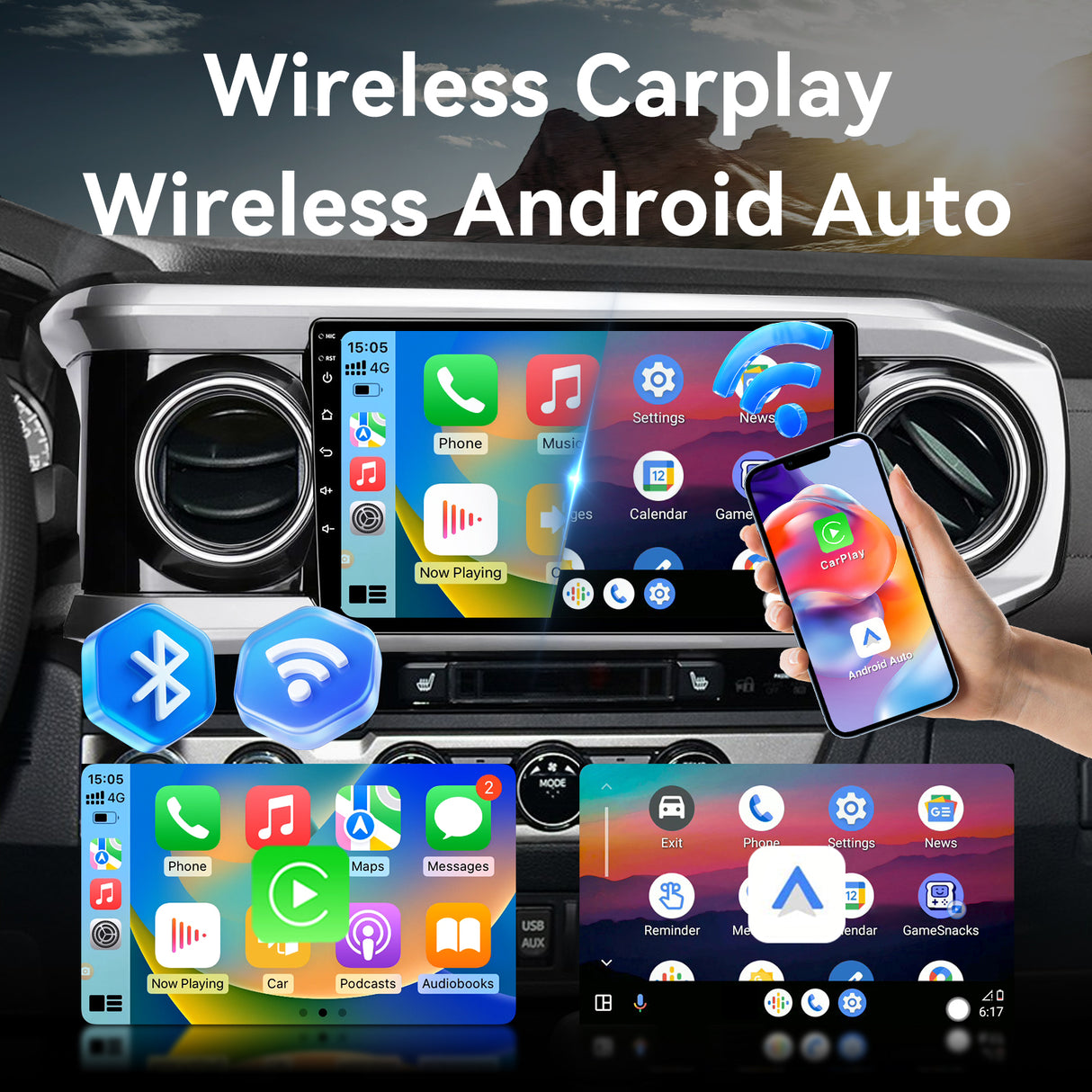 BINIZE Android 13 Car Stereo Compatible with Toyota Tacoma 2016-2022 Radio