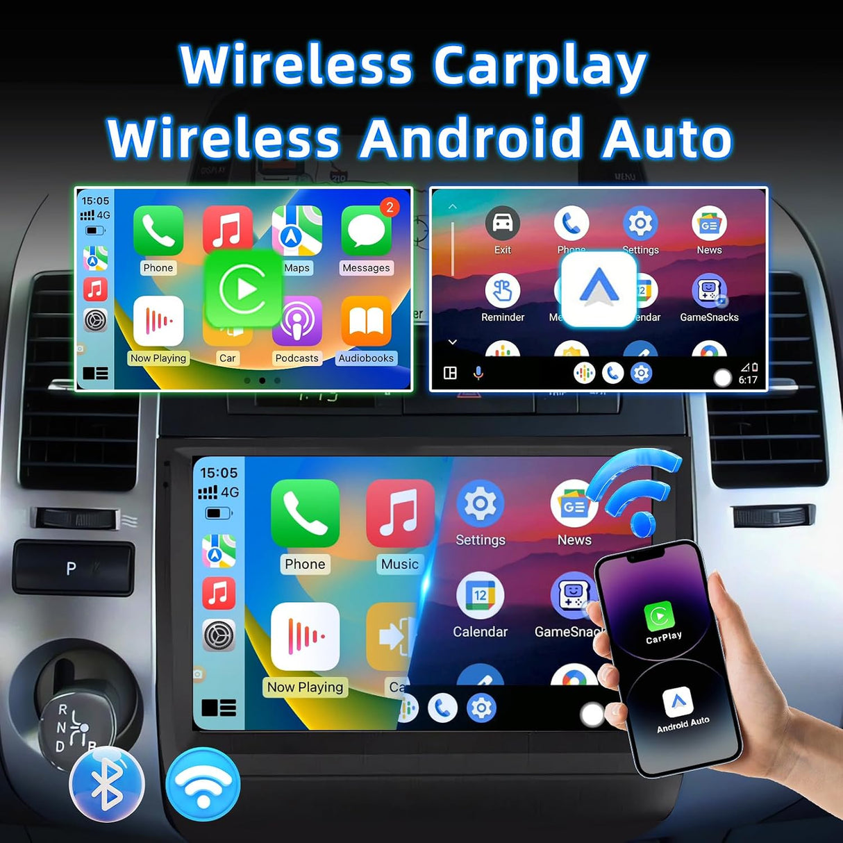 Android 13 Car Radio For Toyota Prius 2003 2004 2005 2006 2007 2008 2009 Support Wireless CarPlay Android Auto Bluetooth