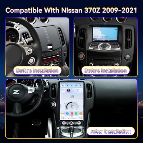 Car Stereo Radio for Nissan 370Z 2009-2021 Carplay&Android Auto with GPS DSP Bluetooth HDMI Optical AM FM