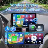 Car Stereo Radio for Mercedes Benz C-Class W204 S204 2006-2011 with Wireless Carplay & Android Auto 9-Inch Touchscreen FM Bluetooth 5G WiFi GPS Navigation Mirror Link SWC AHD Camera