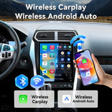Car Stereo for Ford Explorer 2011-2019 Upgrade Wireless CarPlay & Android Auto AHD Backup Camera GPS SWC FM WiFi Bluetooth