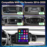 Car Stereo Radio for Kia Sorento 2016 2017 2018 2019 2020 supports Wireless CarPlay & Android Auto GPS WiFi Buletooth Back Camera FM GPS