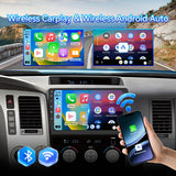 Car Stereo Radio for Toyota Tundra 2007-2013 Sequoia 2008-2012 with Wireless CarPlay & Android Auto 10-Inch Touchscreen DSP AM FM GPS Backup Camera