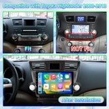 Android 13 Car Stereo Radio Compatible with Toyota Highlander 2008 2009 2010 2011 2012 2013 Radios