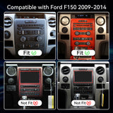 Android 13 Car Radio Compatible with Ford F150 2009 2010 2011 2012 Manual AC Upgrade, Car Stereo Replacement Wireless CarPlay & Android Auto