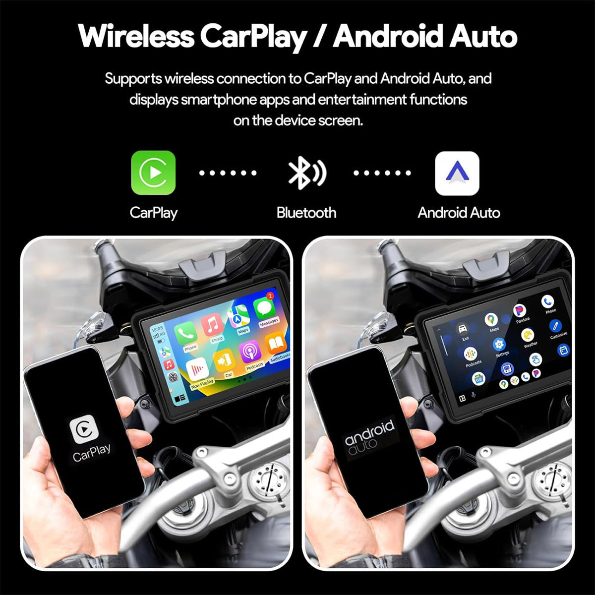 バイク用CarPlay Amazon.co.jp: バイクナビ Carpuride carplay ワイヤレス