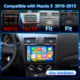 Android 13 Car Stereo Radio for Mazda 3 2010-2013 with Wireless CarPlay & Android Auto, 9-Inch Touchscreen GPS BT 5GWIFI FM SWC