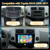 Car Stereo Radio 8-Core, with Android Auto Wireless Carplay for Toyota RAV4 2005-2011 Upgrade 2K Touchscreen Bluetooth WiFi GPS DSP AM FM Head Unit