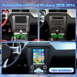 Car Stereo Radio for Ford Mustang 2010-2014 with Wireless CarPlay & Android Auto WIFI GPS T-Style HD Touch Screen FM DSP SWC 1080P Backup Camera