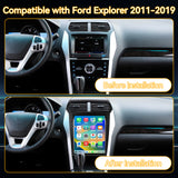 Car Stereo Radio 8-Core, with Android Auto Wireless Carplay for Ford Explorer 2011-2019 Upgrade 2K Touchscreen Bluetooth WiFi GPS DSP AM FM Head Unit