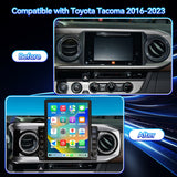 Car Stereo Radio for Toyota Tacoma 2016-2023 with Wireless CarPlay & Android Auto GPS SWC 1080p Backup Camera