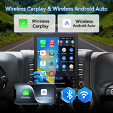 Car Radio Stereo Compatible with Jeep Wrangler JK 2011-2017, Touch Stereo with Wireless CarPlay Android Auto GPS WiFi Bluetooth Backup Camera