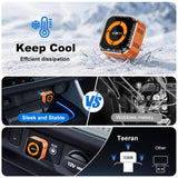 4-in-1 Mini Wireless CarPlay & Android Auto Adapter with iPhone & Android Screen Mirroring for Stock Wires  CarPlay & Android Auto Vehicles