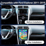 Car Stereo for Ford Explorer 2011-2019 Upgrade Wireless CarPlay & Android Auto AHD Backup Camera GPS SWC FM WiFi Bluetooth