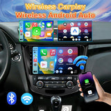 Car Radio Stereo for Nissan X-Trail Qashqai Rogue 2014-2018, Touchscreen with Wireless CarPlay & Android Auto, WiFi, GPS, FM RDS, Backup Camera, SWC, (Auto AC)