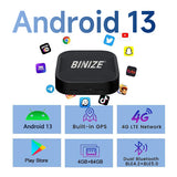 Binize Android 13 CarPlay Wireless Magic BOX with YouTube Netflix