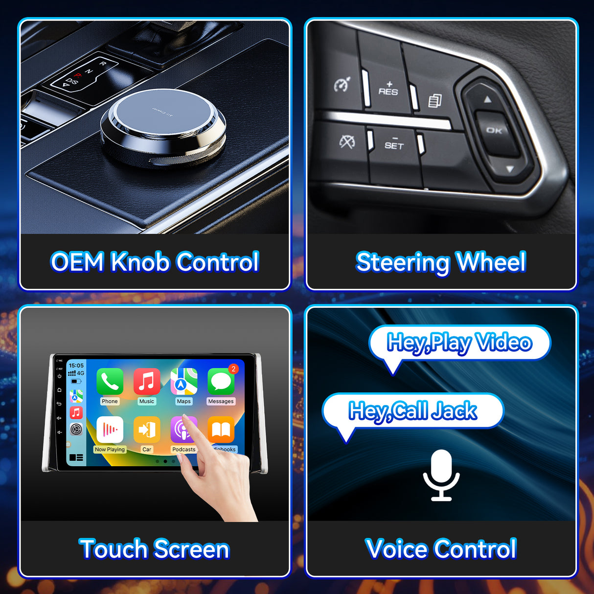 Android 13 Car Stereo Radio for Toyota RAV4 2019-2022 with Wireless CarPlay & Android Auto 10.1" IPS HD Touchscreen GPS Navigation Bluetooth SWC FM DSP Backup Camera