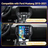 Car Stereo for Ford Mustang 2015-2021 Upgrade Wireless CarPlay & Android Auto AHD Backup Camera GPS SWC FM WiFi Bluetooth