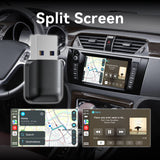 2-in-1 Wireless CarPlay Adapter / Android Auto Dongle, 5.8GHz WiFi Auto Connection, Compatible with iOS12+ & Android11+