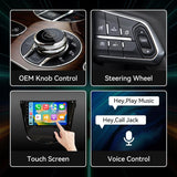 Car Stereo Radio for Nissan Rogue 2014 2015 2016 2017 2018 Manual AC Wireless CarPlay & Android Auto AHD Backup Camera  GPS SWC WiFi Bluetooth