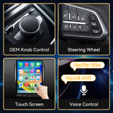 Car Stereo for Dodge Ram 2019-2023 Upgrade Wireless CarPlay & Android Auto AHD Backup Camera GPS SWC FM WiFi Bluetooth