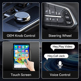 Car Stereo Radio with Android Auto Wireless Carplay for Dodge RAM 1500 2500 3500 2013-2018 Tesla Style Touch Screen Bluetooth WiFi GPS DSP AM FM Head Unit