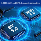 2026 2-in-1 Wireless CarPlay Adapter / Android Auto Dongle, 5.8GHz WiFi Auto Connection, Compatible with iOS12+ & Android11+