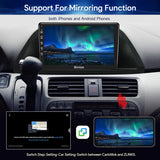 Car Stereo for Honda Odyssey 2005-2010 Supports Wireless Carplay Android Auto  Bluetooth, WiFi, USB, Backup Camera