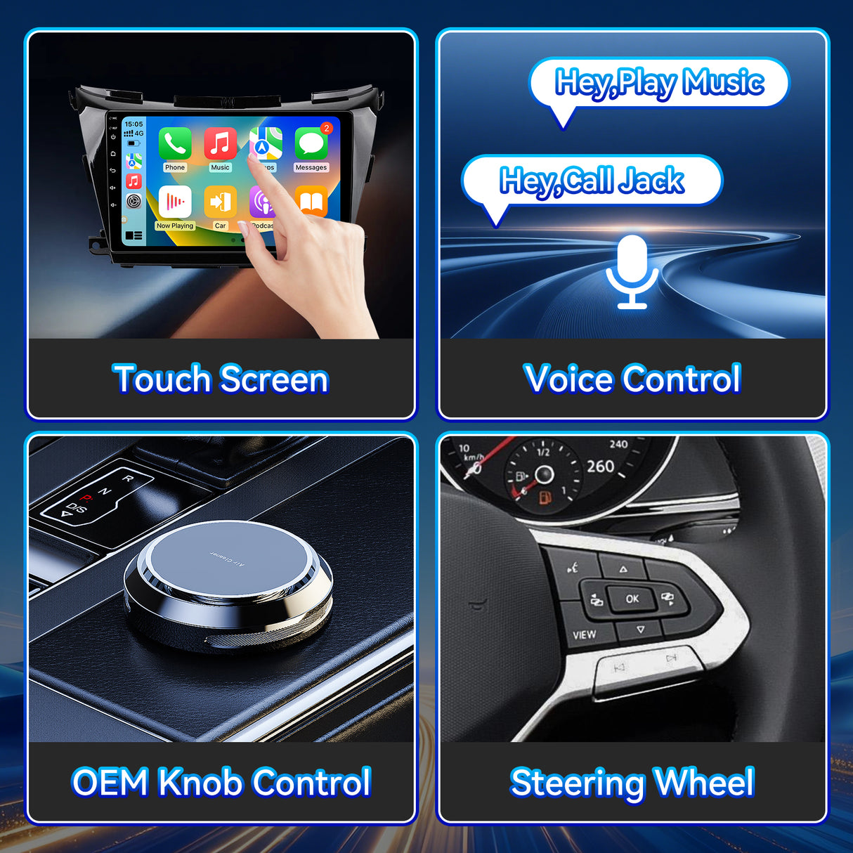 Car Stereo Radio for Nissan Murano Z52 2014-2020 with Wireless CarPlay & Android Auto 10.1-Inch Touch Screen GPS Mirror Link Bluetooth SWC Backup Camera