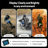 Binize 5 Inch Motorcycle CarPlay Waterproof Screen with Cameras