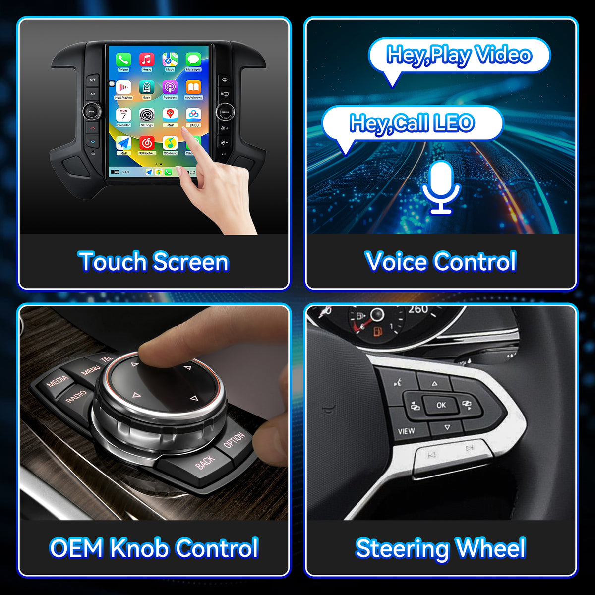 8Core 4+64GB Car Stereo Radio for Chevrolet Silverado GMC Sierra 2014-2018 with Wireless CarPlay & Android Auto 12.1'' T-Style Touchscreen BT5.0 GPS 5Ghz WIFI DSP 32EQ FM 1080P Backup Camera