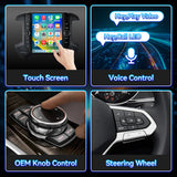 8Core 4+64GB Car Stereo Radio for Chevrolet Silverado GMC Sierra 2014-2018 with Wireless CarPlay & Android Auto 12.1'' T-Style Touchscreen BT5.0 GPS 5Ghz WIFI DSP 32EQ FM 1080P Backup Camera