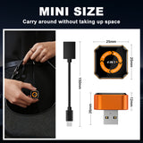 4-in-1 Mini Wireless CarPlay & Android Auto Adapter with iPhone & Android Screen Mirroring for Stock Wires  CarPlay & Android Auto Vehicles