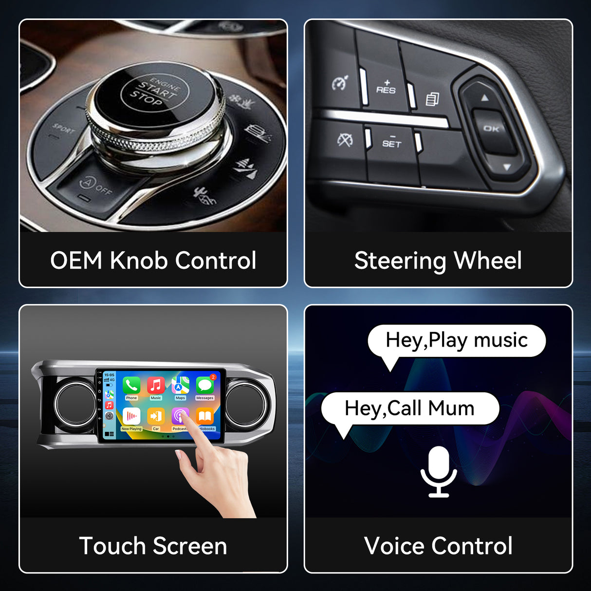 BINIZE Android 13 Car Stereo Compatible with Toyota Tacoma 2016-2022 Radio