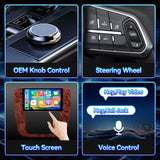 Car Stereo Radio for GMC Yukon Sierra Chevy Tahoe Suburban Silverado 2007-2012 with Wireless CarPlay & Android Auto 1080P Backup Camera GPS Navigation FM Bluetooth SWC WiFi