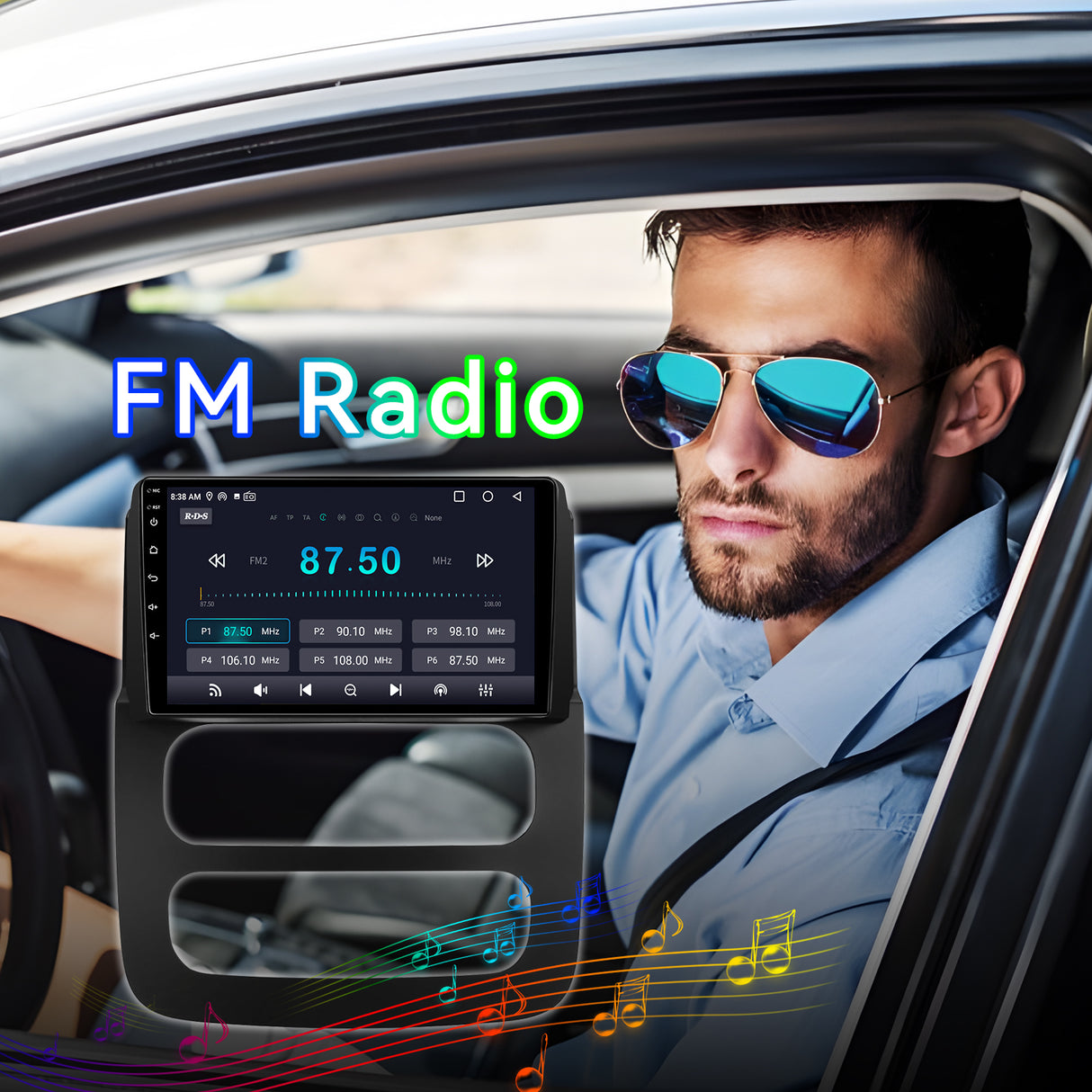 Android 13 4Core+64G ROM Car Stereo Radio Compatible with Dodge RAM 1500 2500 3500 2002 2003 2004 2005,9 Inch Touchscreen Head Unit Wireless Carplay Android Auto