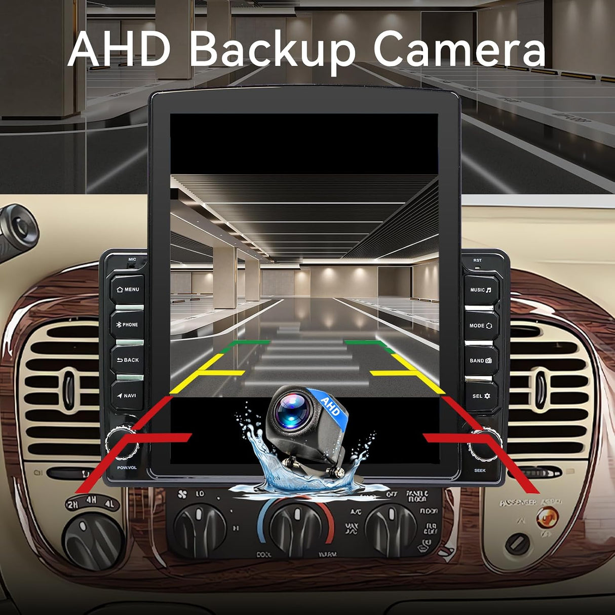 Android 14 Car Stereo Radio for Ford F150 1997-2003 Expedition 1997-2002 Wireless CarPlay & Android Auto AHD Backup Camera Upgrade Touch Screen GPS WiFi FM Bluetooth